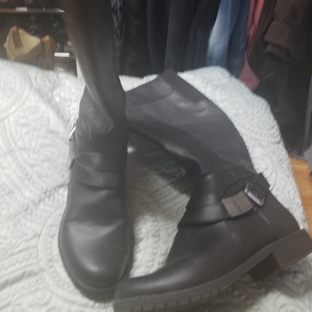 Womens Life Stride Flex Black Tall Boot